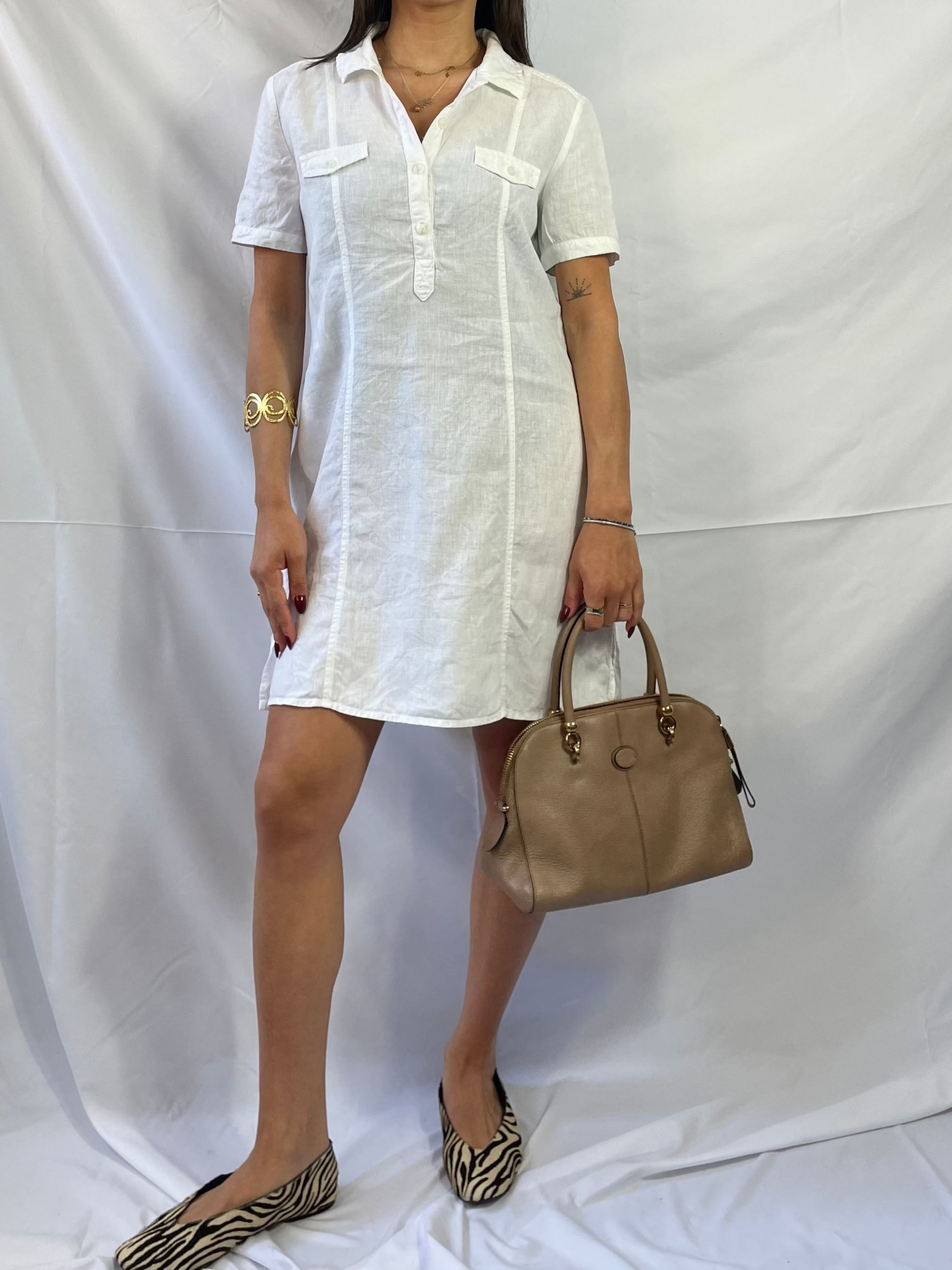 leinenkleid weiß
