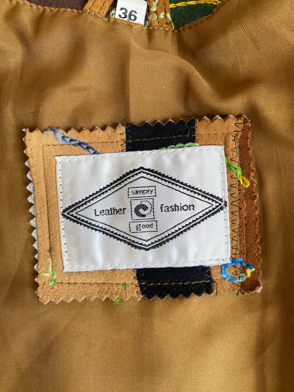 Patchwork Wildlederjacke