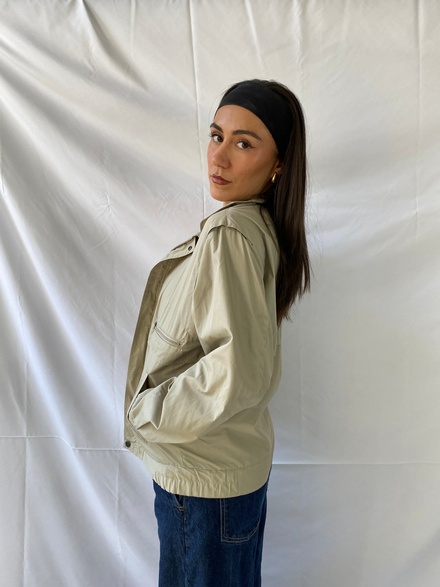 Klassische Vintage Bomberjacke