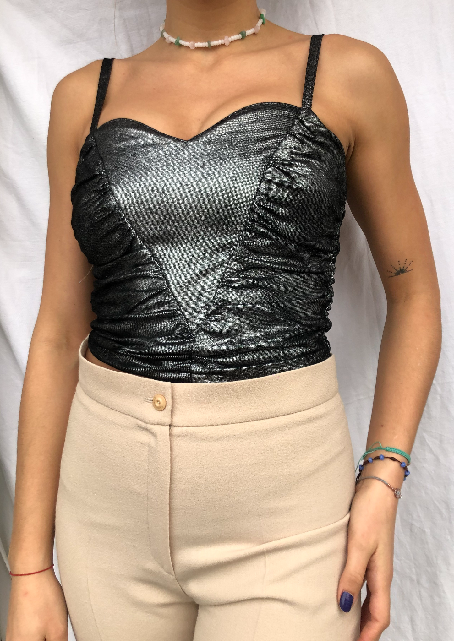 Metallic Crop Top