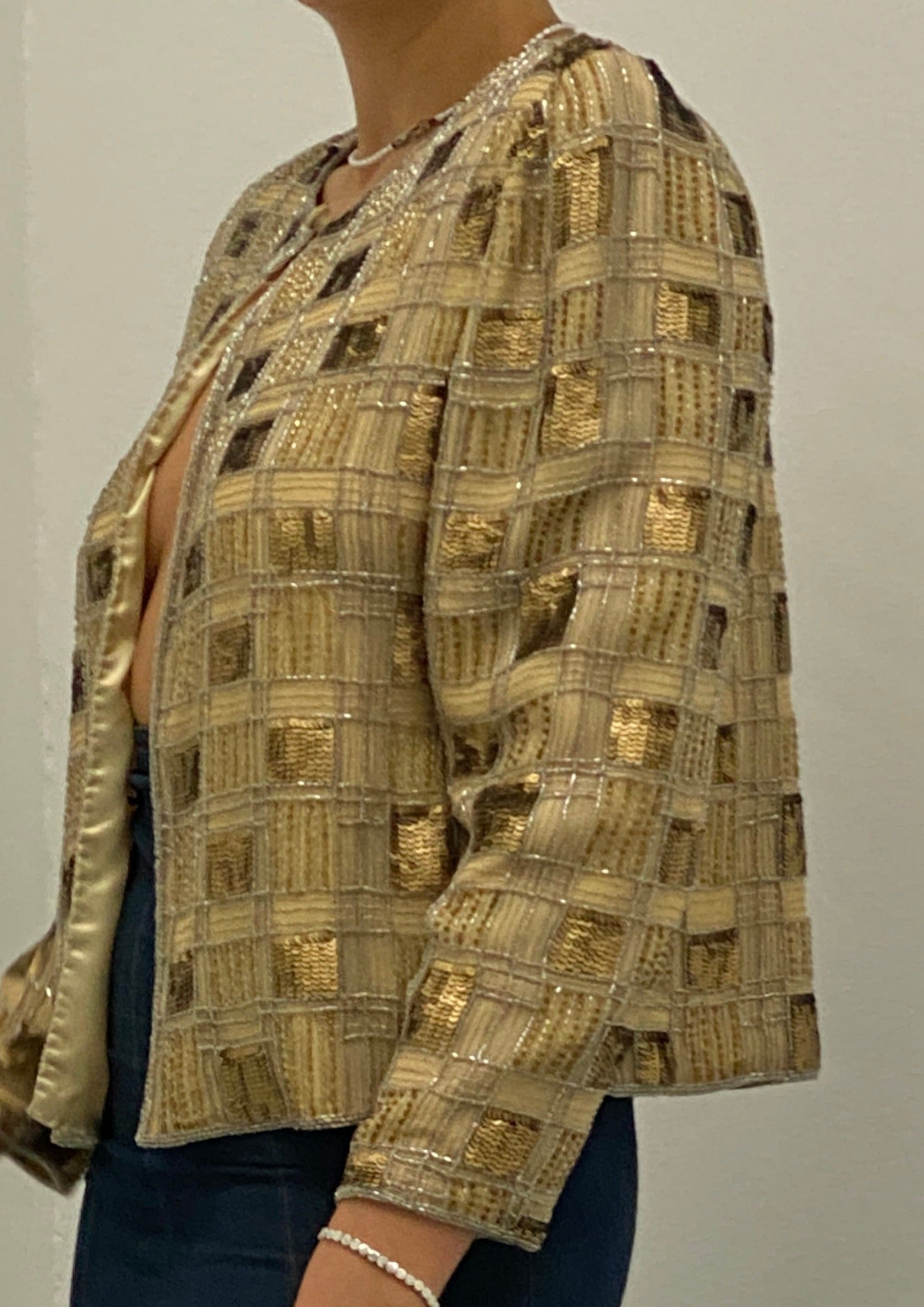 Goldenes Pailletten Jäckchen