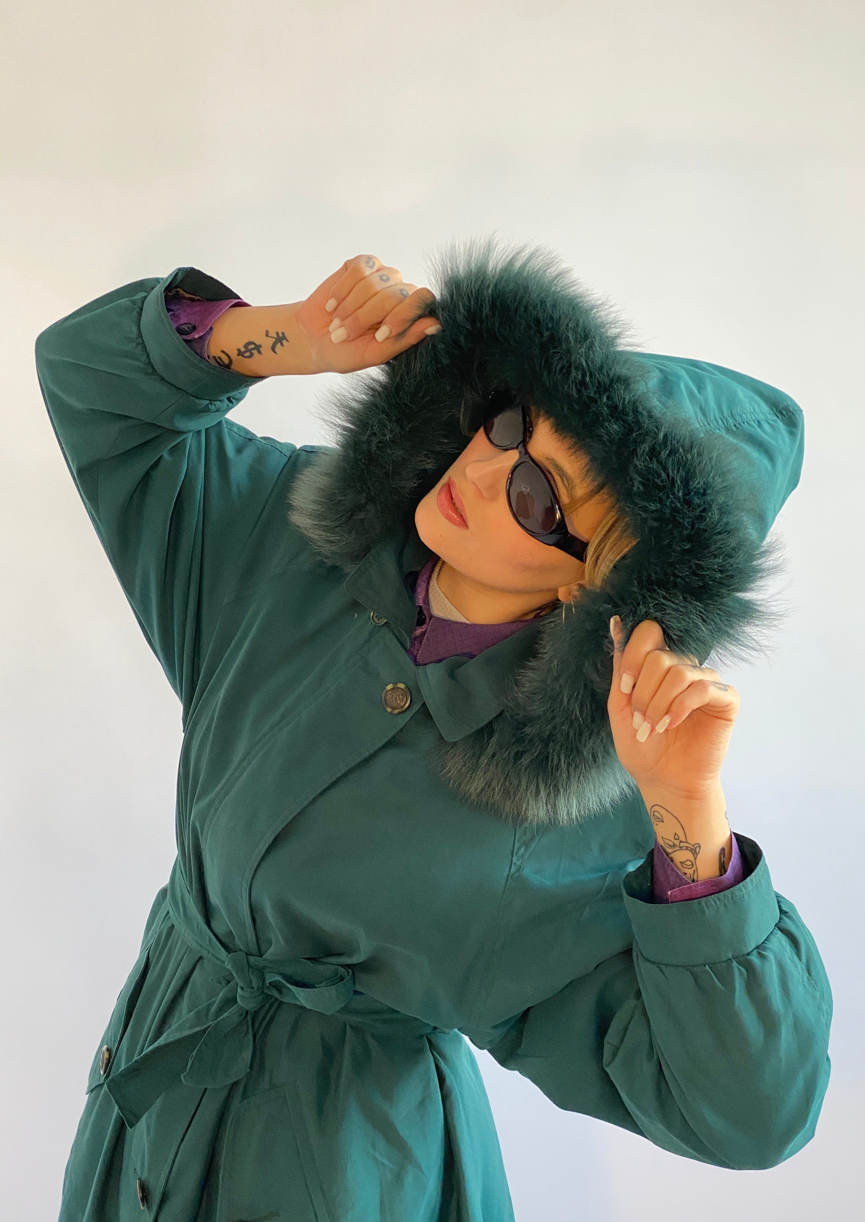 vintage jacke fake fur