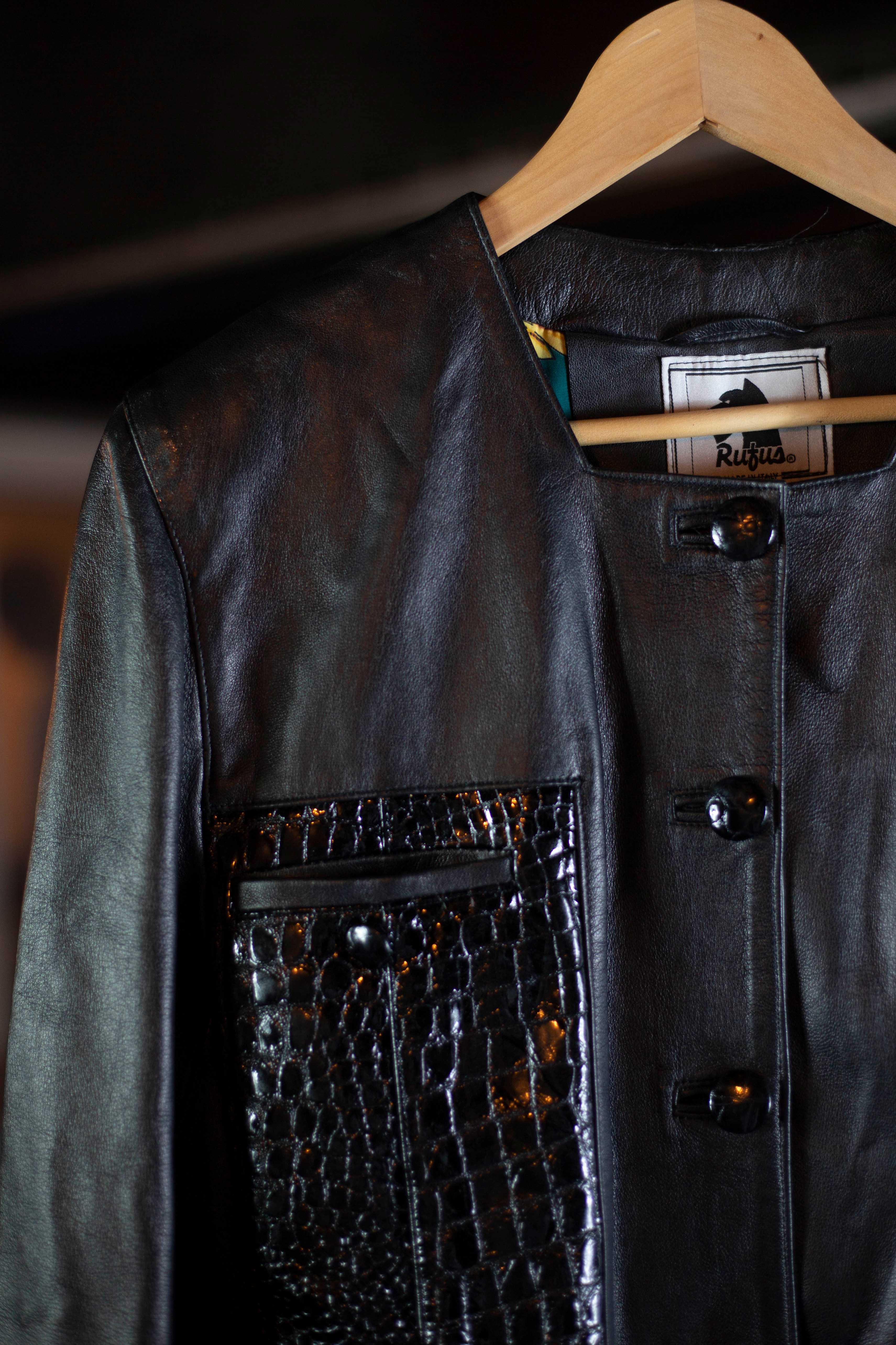 vintage lederjacke 