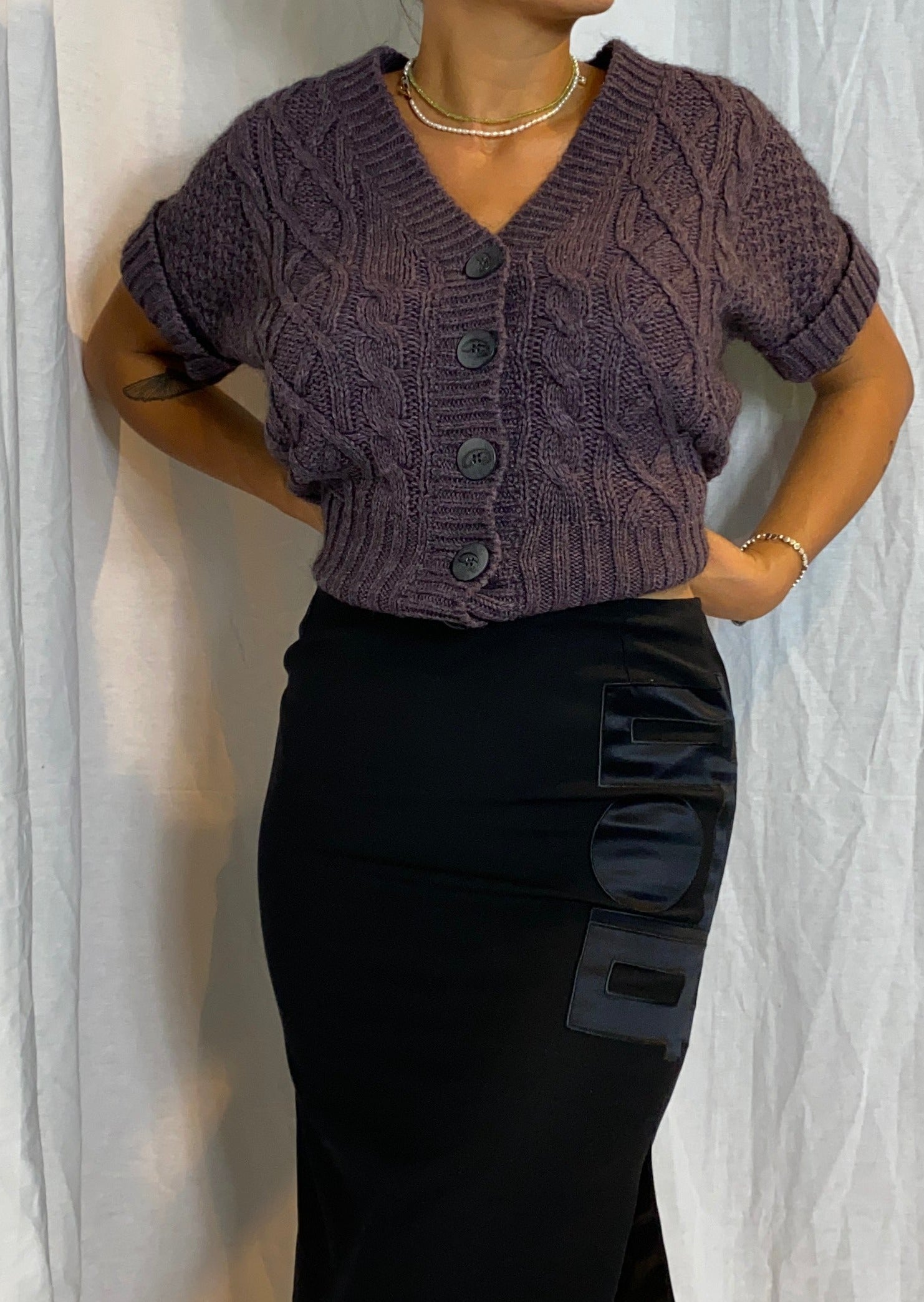 purple wool jacket