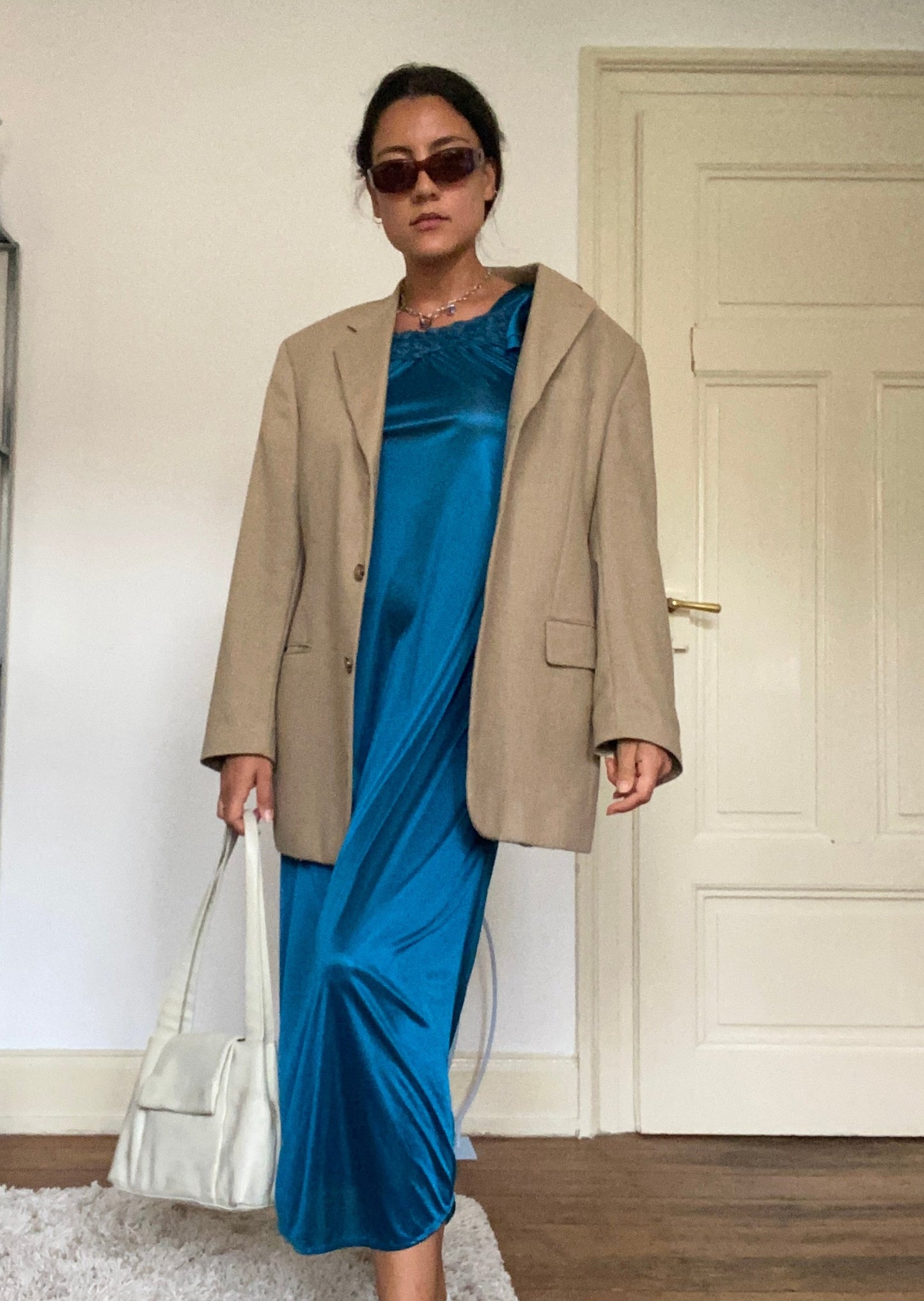 Oversized Blazer Sandfarbe