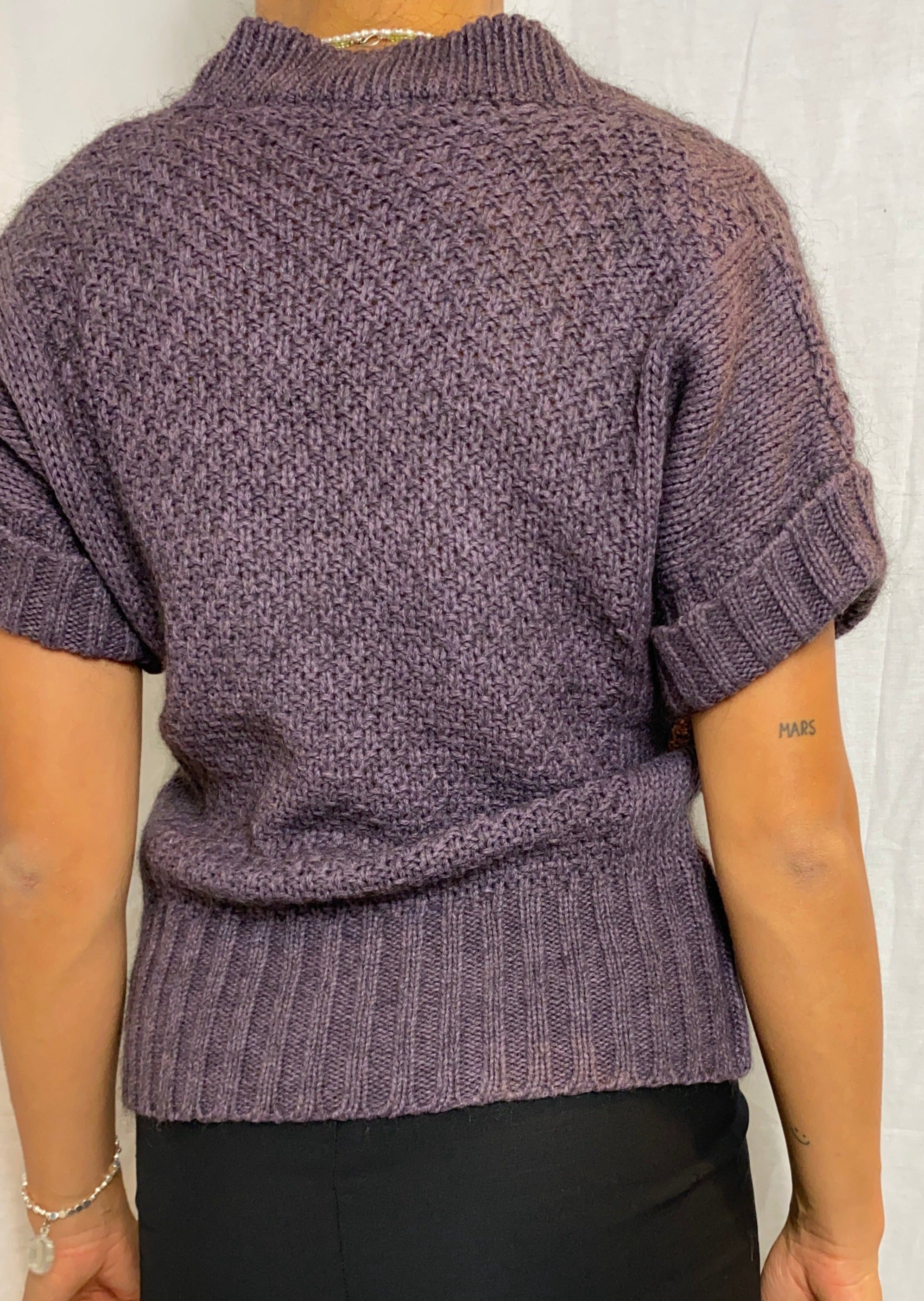 purple wool jacket